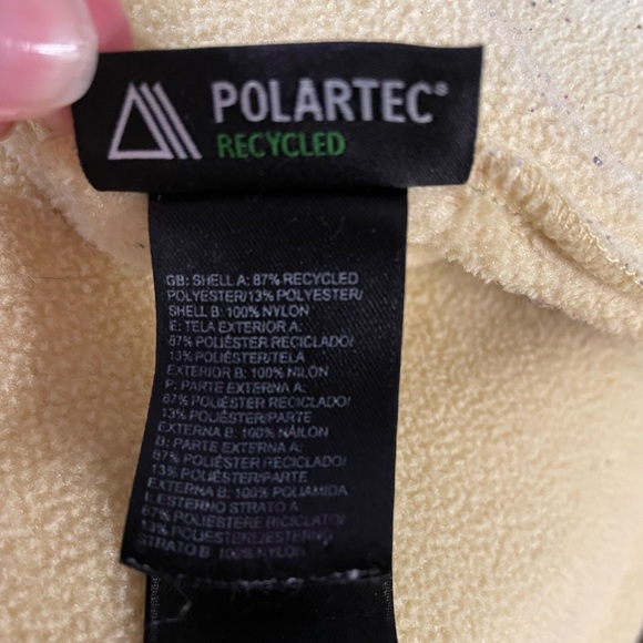 North Face yellow and gray fleece - Picture 8 of 8